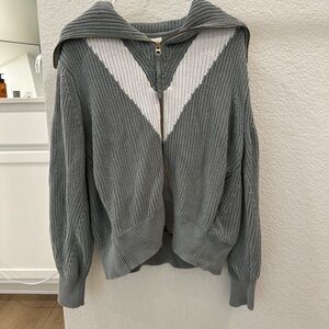 Varley zip up sweater